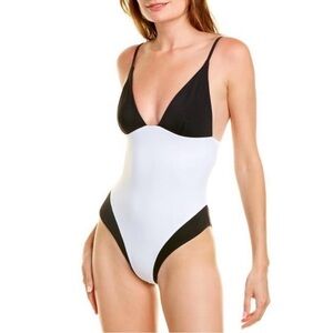 Onia CB Triangle One Piece in Black/White NWT